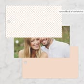 "Framed in Ferns" - Wedding Favor Tags in Petal by Kristie Kern - Back of Card Options