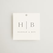 "Song of Solomon" - Wedding Favor Tags in Slate by Vanessa Doyle - Front