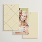 "Aatreya" - Wedding Favor Tags in Marigold by Pati Cascino - Back of Card Options