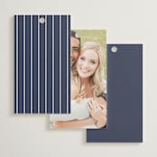 "Marked" - Wedding Favor Tags in Navy by JoAnn Jinks - Back of Card Options