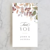 "Wesleyan Hill" - Wedding Favor Tags in Wildflower by Jennifer Wick - Front