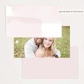 "Painterly" - Wedding Favor Tags in Blush by Kelly Schmidt - Back of Card Options