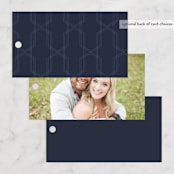 "Mystique" - Wedding Favor Tags in Ocean by Lisa McLean - Back of Card Options