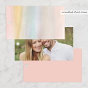 "Off Shore" - Wedding Favor Tags in Dawn by Grace Kreinbrink - Back of Card Options