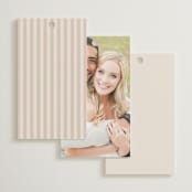"Mirin" - Wedding Favor Tags in Linen by Kate Ahn - Back of Card Options