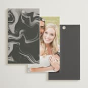 "marbled agate" - Wedding Favor Tags in Iron by Kimberley Henze - Back of Card Options