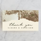 "Organic Elegance" - Wedding Favor Tags in Sand by Carrie Moradi - Front