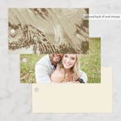 "Organic Elegance" - Wedding Favor Tags in Sand by Carrie Moradi - Back of Card Options