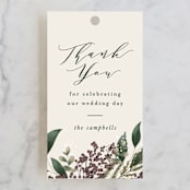 "evergreen" - Wedding Favor Tags in Shamrock by Leah Bisch - Front