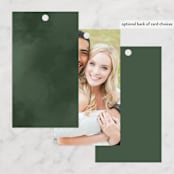 "evergreen" - Wedding Favor Tags in Shamrock by Leah Bisch - Back of Card Options
