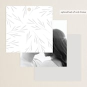 "Gilded Leaves" - Wedding Favor Tags in Classic White by Kelly Schmidt - Back of Card Options