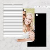 "Beyond Words" - Wedding Favor Tags in Snow by Kimberly FitzSimons - Back of Card Options