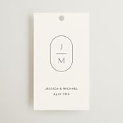 "Picture Perfect" - Wedding Favor Tags in Opal by Jennifer Postorino - Front