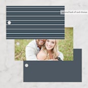 "Regal" - Wedding Favor Tags in Marine by Lauren Chism - Back of Card Options