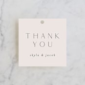 "Mountains" - Wedding Favor Tags in Ivory by Angela Thompson - Front