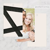 "Inky" - Wedding Favor Tags in Onyx by Inkblot Design - Back of Card Options