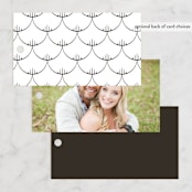 "Arcadia" - Wedding Favor Tags in Noir by Olivia Raufman - Back of Card Options