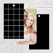 "Perfect Balance" - Wedding Favor Tags in Onyx by Lauren Chism - Back of Card Options