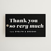 "Make it official" - Wedding Favor Tags in Panda by Lea Delaveris - Front
