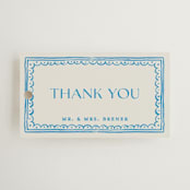 "Mediterraneo" - Wedding Favor Tags in Ocean by Pati Cascino - Front