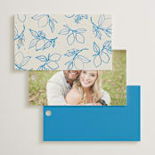 "Mediterraneo" - Wedding Favor Tags in Ocean by Pati Cascino - Back of Card Options