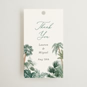 "The Greenhouse" - Wedding Favor Tags in Seagreen by Elly - Front