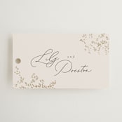 "forever and a day" - Wedding Favor Tags in Luxe Neutral by Design Lotus - Front