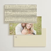 "Deco Spring Florals" - Wedding Favor Tags in Birch by Shiny Penny Studio - Back of Card Options