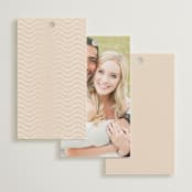 "Simple Seashell" - Wedding Favor Tags in Sand by Hannah Bowman - Back of Card Options