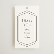 "Formally" - Wedding Favor Tags in Cloud by Carly Reed Walker - Front