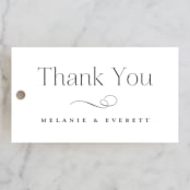 "Pearl" - Wedding Favor Tags in Chantilly by Jessica Williams - Front