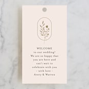 "Everlasting" - Wedding Favor Tags in Latte by Jennifer Postorino - Front