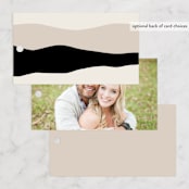 "Modernline" - Wedding Favor Tags in Cotton by April Astudillo - Back of Card Options