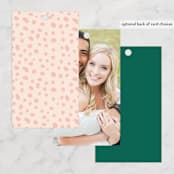 "Bold Type" - Wedding Favor Tags in Parrot by Owl and Toad - Back of Card Options