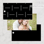"Slate" - Wedding Favor Tags in Bridal Veil by Up Up Creative - Back of Card Options