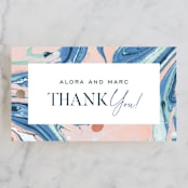 "Mod Marble" - Wedding Favor Tags in Maraschino by A Real Peach Studio - Front