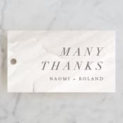 "Neutrality" - Wedding Favor Tags in Cream by Hooray Creative - Front