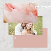 "Delicate brushstrokes" - Wedding Favor Tags in Blush by Lucrecia Caporale - Back of Card Options