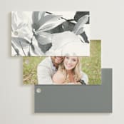 "When I Fall In Love" - Wedding Favor Tags in Snow Bright by Design Lotus - Back of Card Options