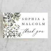 "Forever in Love" - Wedding Favor Tags in Ivy by Hannah Williams - Front