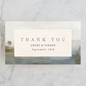 "Lakefront" - Wedding Favor Tags in Natural by Robert and Stella - Front