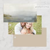 "Lakefront" - Wedding Favor Tags in Natural by Robert and Stella - Back of Card Options