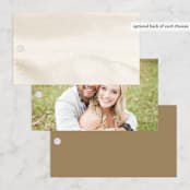 "Napa" - Wedding Favor Tags in Golden by Kelly Schmidt - Back of Card Options