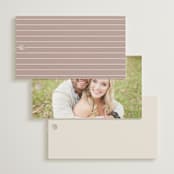 "And Centered" - Wedding Favor Tags in Cream by Hooray Creative - Back of Card Options