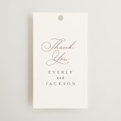 "Eternal" - Wedding Favor Tags in Snow by Kaydi Bishop - Front