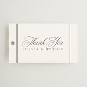 "Classic Elegance" - Wedding Favor Tags in Pearl by Nicole Walsh - Front
