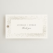 "Flicker" - Wedding Favor Tags in Sparkle by Pixel and Hank - Front