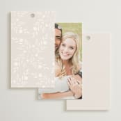 "Wildflower" - Wedding Favor Tags in Cotton by Jennifer Postorino - Back of Card Options
