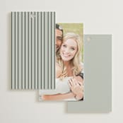 "Gilded Script" - Wedding Favor Tags in Sage by Angela Thompson - Back of Card Options
