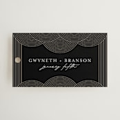 "ionic" - Wedding Favor Tags in Onyx by Lori Wemple - Front